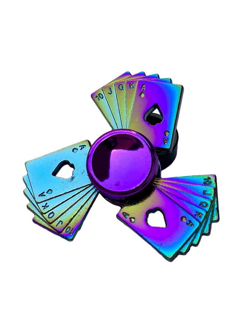 Metal Square Colorful Fidget Spinners Can Relieve Stress And Anxiety, Finger Spinners Metal Focus Stainless Steel, Eliminate Boredom For Children And Adults, Birthday Gifts - Image 1