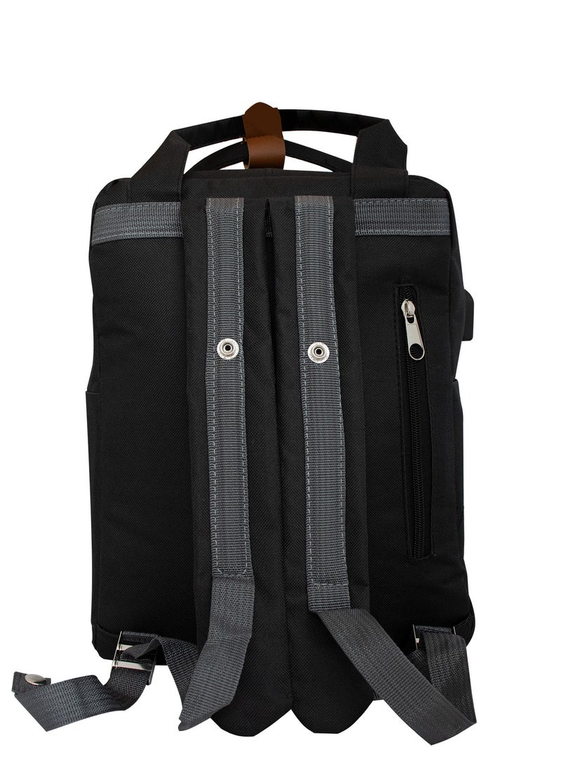 Biggdesign Laptop Backpack for Men and Women, 14-Inch Laptop Bag, Water Resistant, Anti-Theft, 10L Capacity Bag with Laptop Compartment, Travel Backpack with USB Charging Port  - Image 3