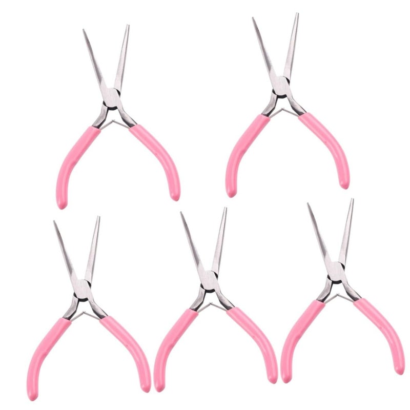 5 Pieces Stainless Steel Nail Shaping Pliers Jewelry Making Portable Tools - Image 2