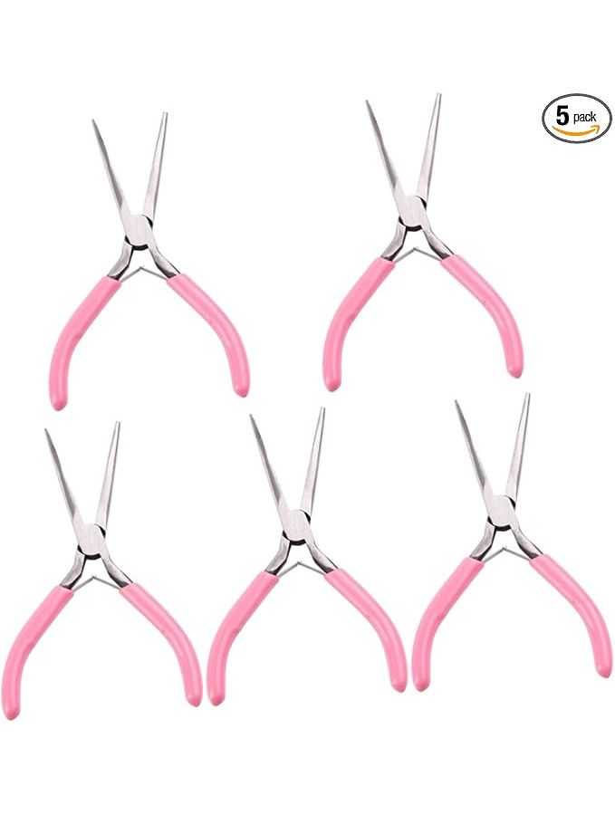 5 Pieces Stainless Steel Nail Shaping Pliers Jewelry Making Portable Tools - Image 1