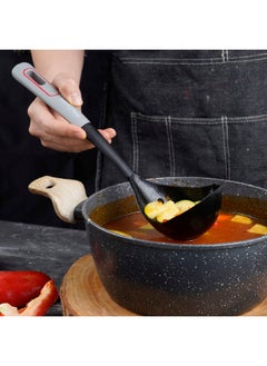 Betty Crocker High-Quality Nylon Soup Ladle with Non-Slip Thermoplastic Rubber Handle Black and Grey 42 x 33.5 x 46 cm BC4104  - Image 3
