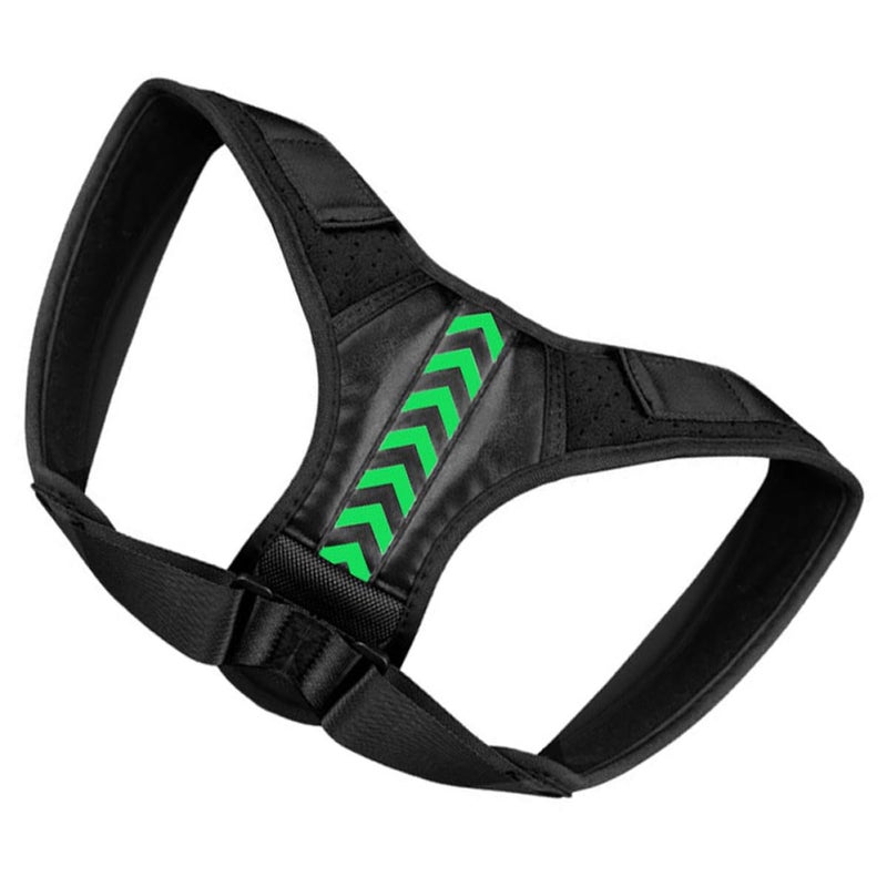 Adjustable Back Posture Corrector Belt For Adults Unisex Hunchback Support Black - Image 1