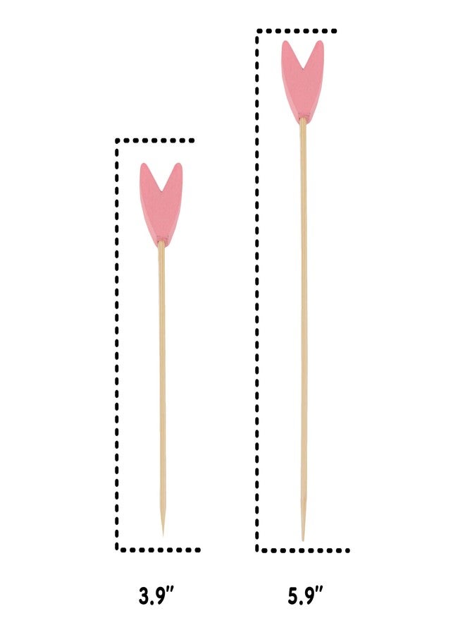 BambooMN Premium 3.9" Decorative Blue Tulip End Cocktail Fruit Sandwich Picks Skewers for Catered Events, Holiday's, Restaurants or Buffets Party Supplies, 100 Pieces - Image 2