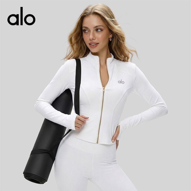 ALO Slim-Fit Yoga Jacket - Long Sleeve Sports Coat