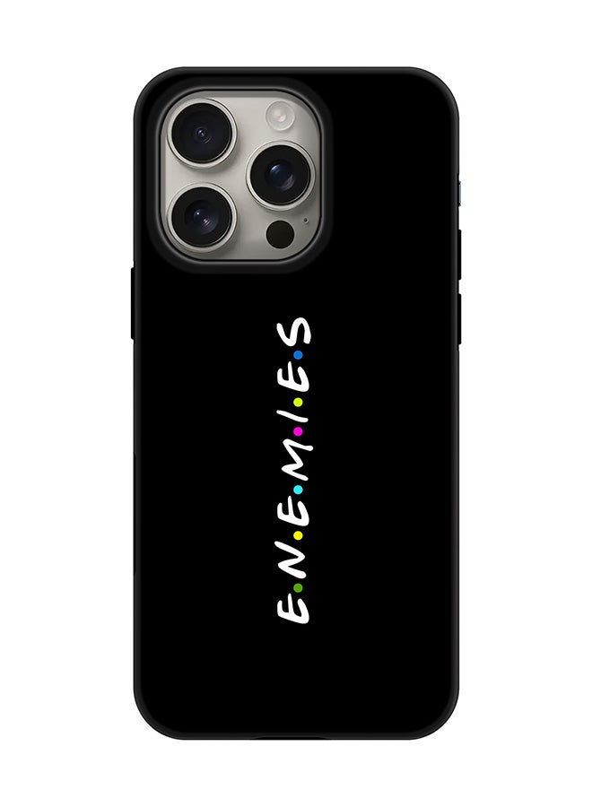 Stylizedd Tough Pro Magnetic Case for iPhone 16 Pro, Dual Layer hybrid PC + TPU Mobile Cover Matte - Enemies - Image 1