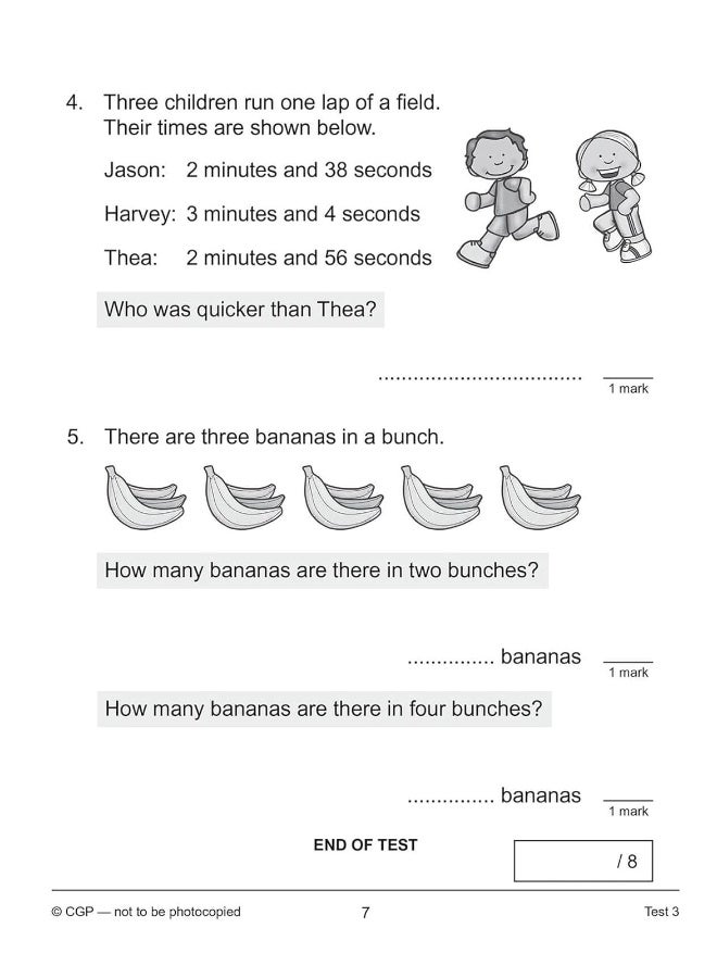 KS1 Year 2 Maths 10-Minute Tests: Problem Solving - Image 5