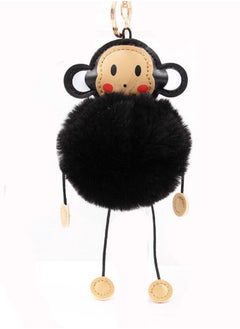 Salla Faux Fur Monkey Keychain 14cm  - Image 2