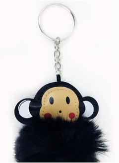 Salla Faux Fur Monkey Keychain 14cm  - Image 3