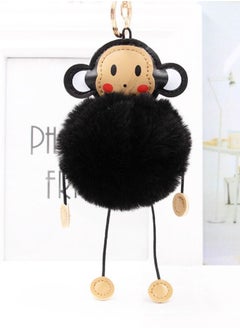 Salla Faux Fur Monkey Keychain 14cm  - Image 4