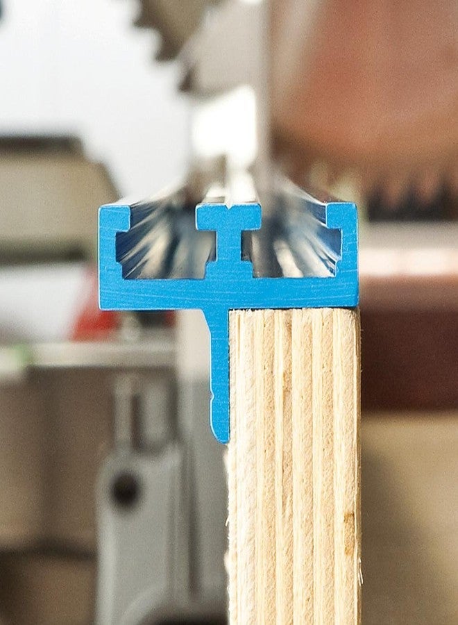روكلر غطاء سياج Rockler Double T-Track - مسارات T عالمية للأعمال الخشبية - غطاء سياج من الألومنيوم المبثوق بطول 36 بوصة - ألومنيوم مبثوق سهل التركيب على أي سياج فرعي بسمك 3/4 بوصة - ملحقات مسار T - Image 3