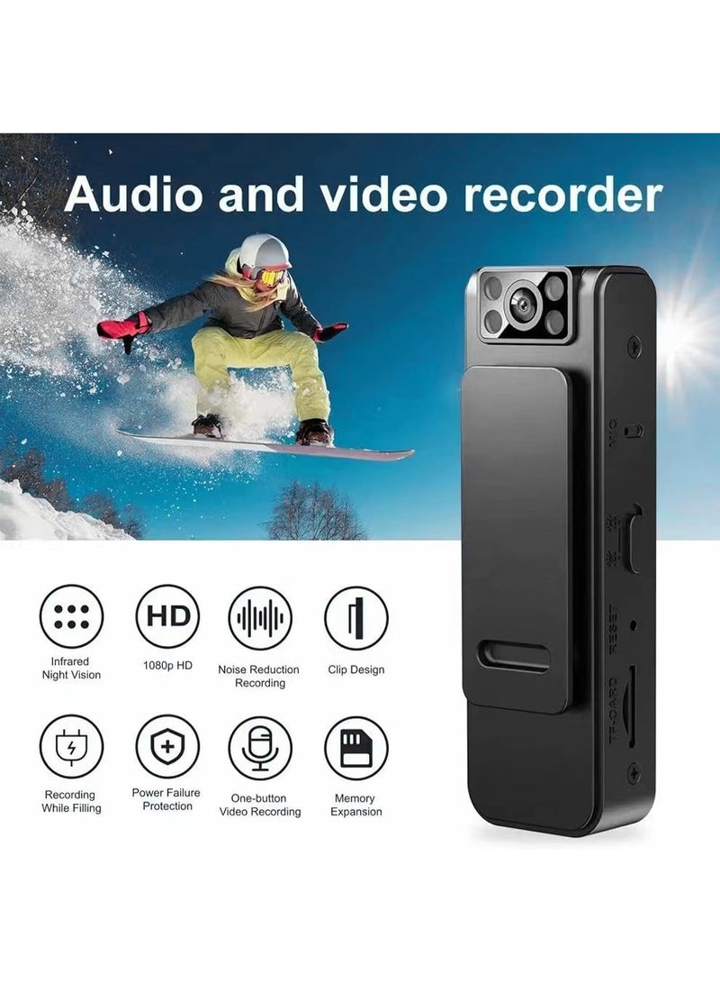ELTRAZONE Mini Body Camera 1080P HD – Lightweight Wearable Police Spy Cam, Portable Nanny Cam for Security, Home Monitoring, Outdoor, Travel & Camping – Motion Detection, Loop Recording, Night Vision  - Image 4
