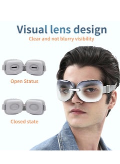 Excefore Eye Massager,Heated Eye Mask Massager with Vision Window and Vibrate , Relax and Reduce Eye Strain Dark Circles Eye Bags Dry Eye， Improve Sleep  - Image 2