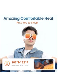 Excefore Eye Massager,Heated Eye Mask Massager with Vision Window and Vibrate , Relax and Reduce Eye Strain Dark Circles Eye Bags Dry Eye， Improve Sleep  - Image 3