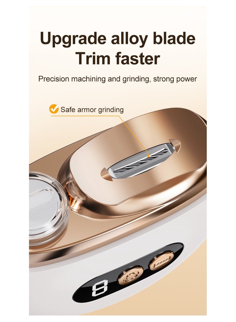 TNGames Ultra-Quiet Electric Nail Trimmer & Polisher (Kids/Adults Universal)  -Safe Anti-Pinch Design + Dual-Speed Modes + USB Fast Charging | Portable Nail Care Kit - Image 5