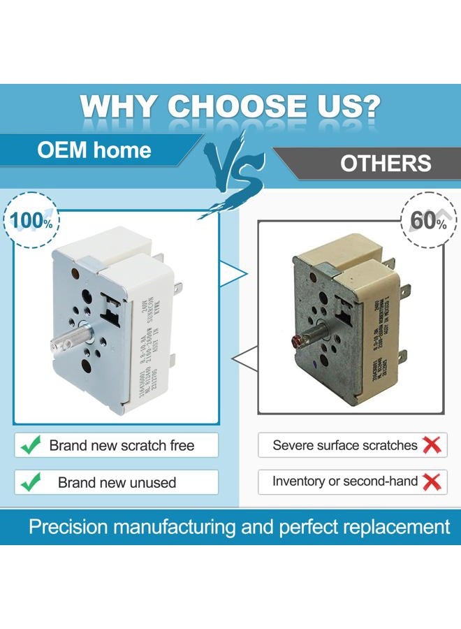 OEM home 316436001 مفتاح عنصر سطح النطاق يناسب تمامًا استبدال مفتاح التحكم في النطاق كينمور فريجيدير استبدال الطراز: 316436001 AP3885460 316021501 ps1145040 - Image 2