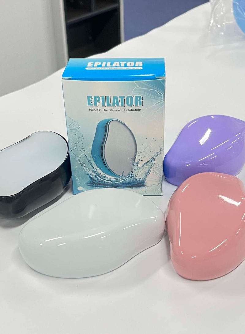 Crystal Hair Eraser, Crystal Hair Eraser, Painless Exfoliating Magic Crystal Hair Remover, Quick and Easy Hair Removal Multi colored - Image 1