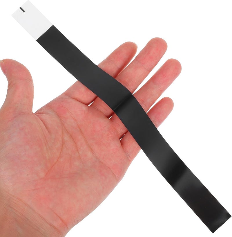 100pcs Black Self-Adhesive Napkin Bands Paper Napkin Rings Disposable Silverware Roll-up Bands for Wedding Thanksgiving Party Table Setup - Image 3