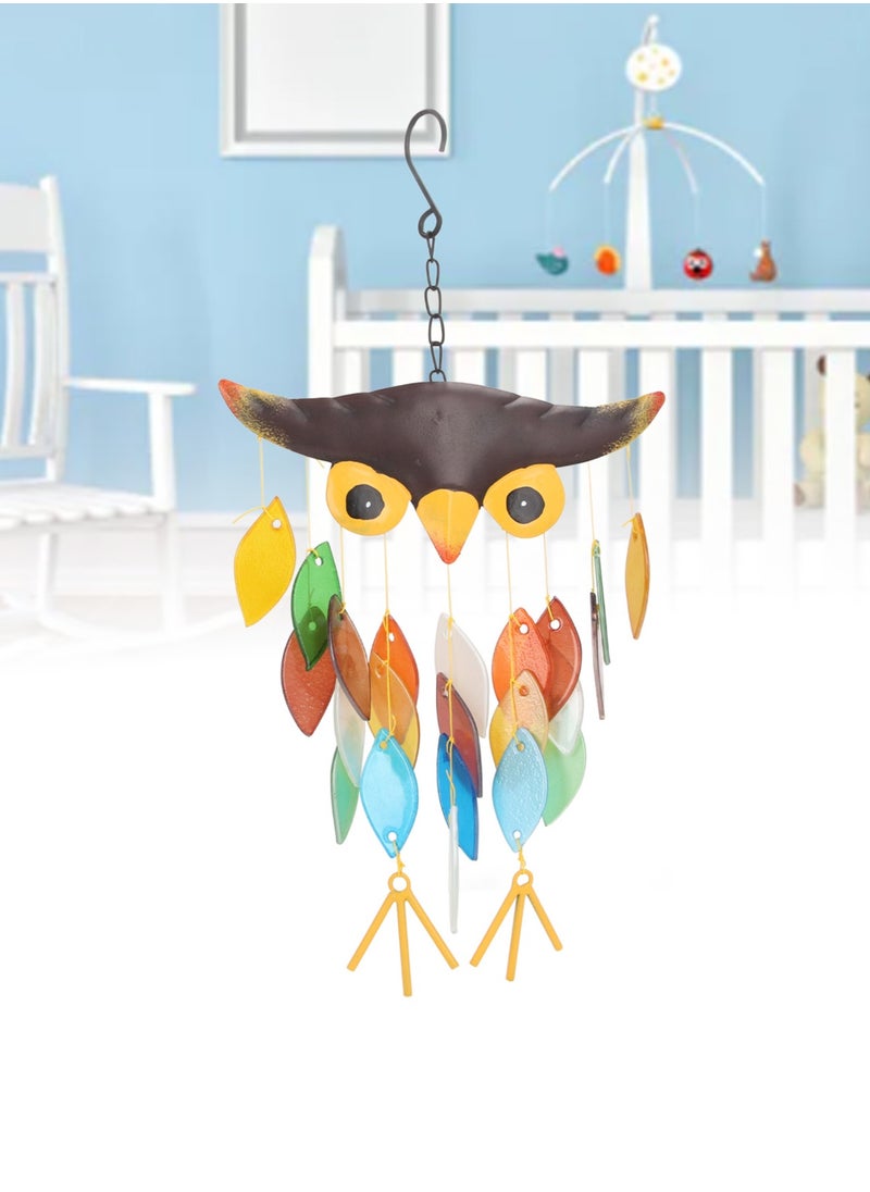 Velaurs Owl Wind Chime Soft Sound Baby Bed Hanging Decoration Multipurpose Bed Bell Pendant for Window Kids Room  - Image 3
