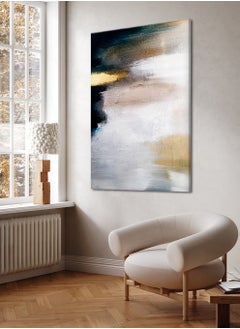 LOWHA Canvas Wall Art Stretched Over Wooden Frame with Abstract Painting  - Image 1