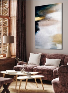 LOWHA Canvas Wall Art Stretched Over Wooden Frame with Abstract Painting  - Image 2