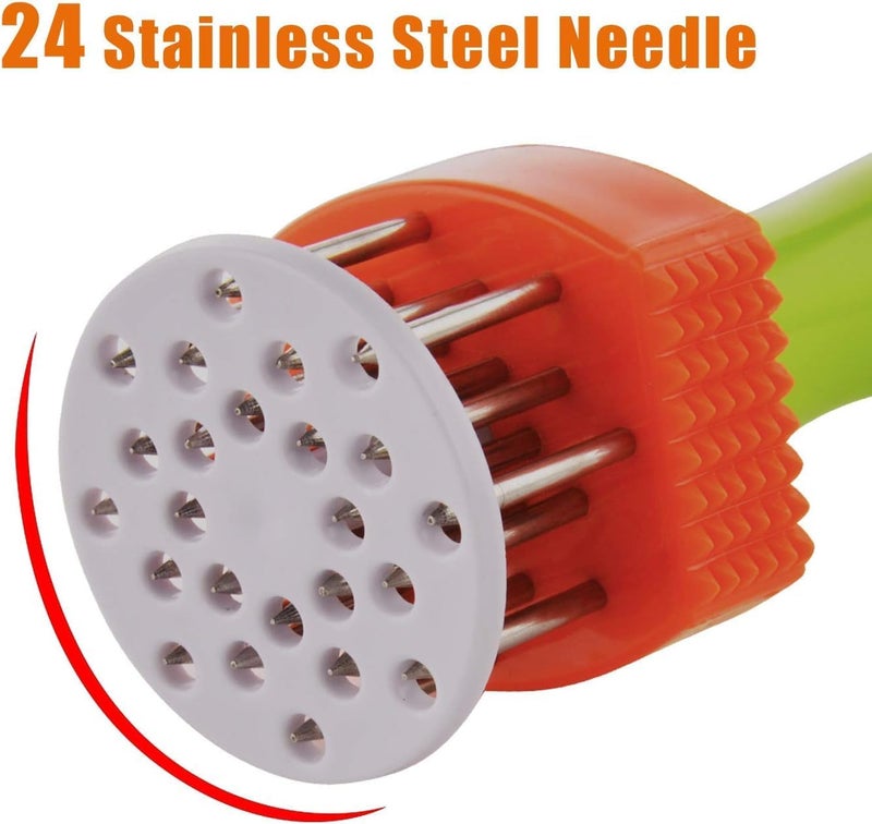 Prostuff.in® 1Pcs Meat Tenderizer Tool with Stainless Steel Needles – Heavy-Duty Tenderizer for Beef, Mutton, Chicken & BBQ | Perfect for Home Cooking, Picnics & Outdoor Grilling - Image 4