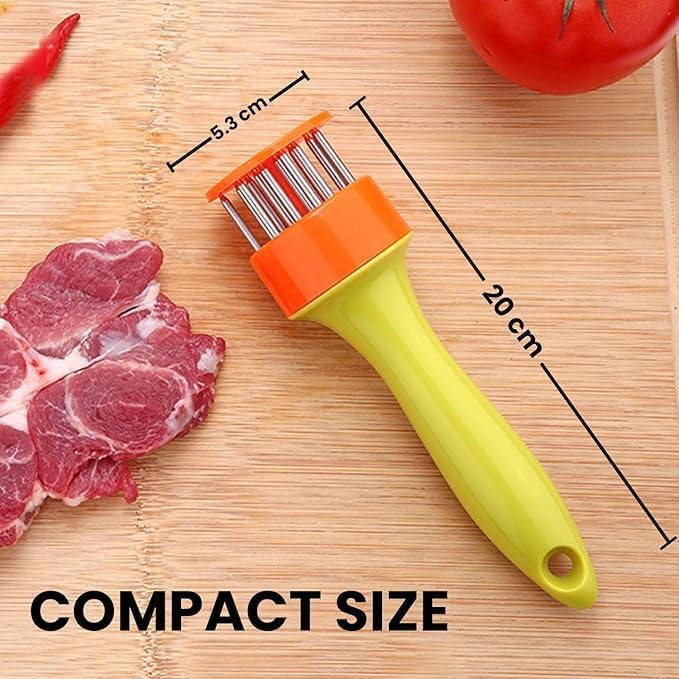 Prostuff.in® 1Pcs Meat Tenderizer Tool with Stainless Steel Needles – Heavy-Duty Tenderizer for Beef, Mutton, Chicken & BBQ | Perfect for Home Cooking, Picnics & Outdoor Grilling - Image 3