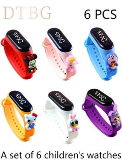 DTBG 6 Pcs Kids Water Resistant Digital Watch  - Image 1
