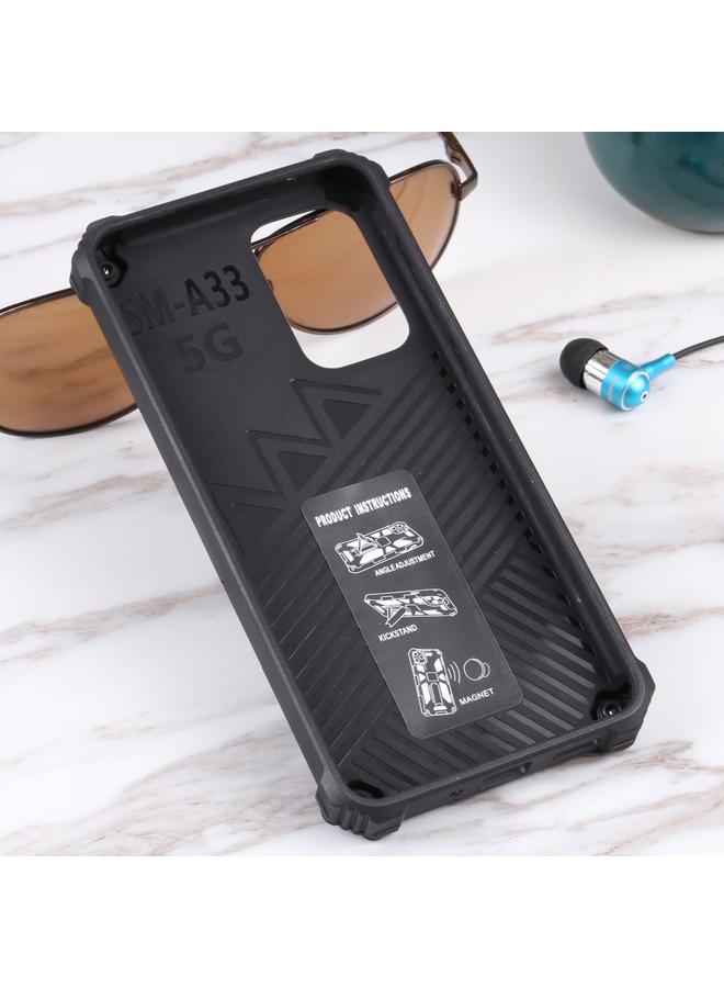 erorex Case For Samsung Galaxy A33 5G Shockproof TPU + PC Magnetic Protective Phone Case with Holder - Image 3