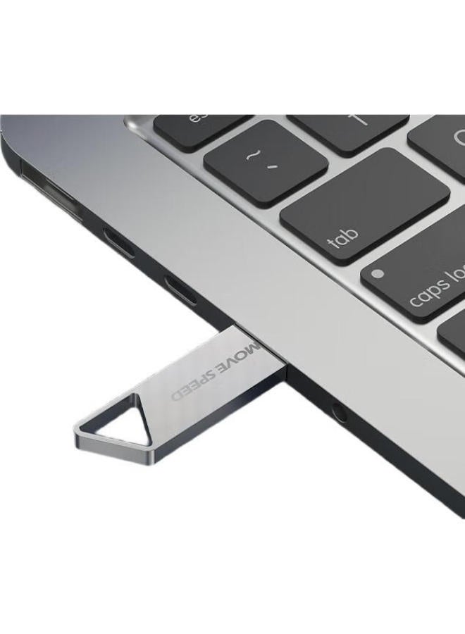 Move Speed 64Gb Usb2.0 Metal Flash Drive, Bidding And Office Study Computer Usb Drive, Waterproof Dustproof Shockproof Compact Portable Mini Usb Drive For Car Audio And Video, Tie San Jiao Series - Image 3