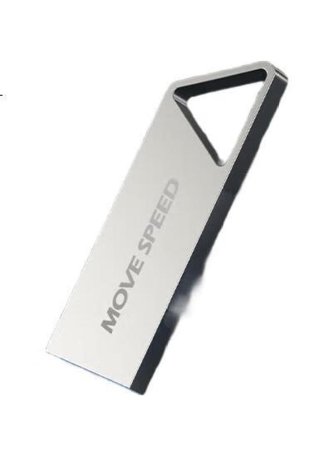 Move Speed 64Gb Usb2.0 Metal Flash Drive, Bidding And Office Study Computer Usb Drive, Waterproof Dustproof Shockproof Compact Portable Mini Usb Drive For Car Audio And Video, Tie San Jiao Series - Image 2