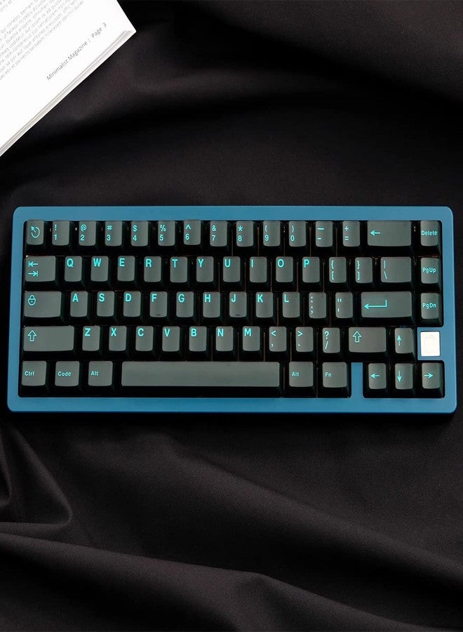 Sumgsn 114 Keys Translucent Keycaps Cherry Profile Doubleshot Cyan Keycap Set Fit for 60% 65% 75% Cherry Mx Switches Mechanical Keyboards - Image 3