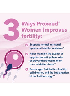 Proxeed Proxeed Women | Promotes Hormonal Balance, Ovulation, Fertilization, and Egg Quality* | Supports Healthy Conception | 30 Packets (30-Day Supply)  - Image 3