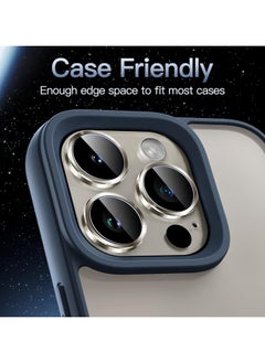 URBBKING Camera Lens Protector for iPhone 15 Pro and iPhone 15 Pro Max Natural Titanium  - Image 5