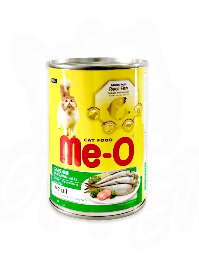 Sardine In Prawn Jelly Adult Cat Food Can - 400 G