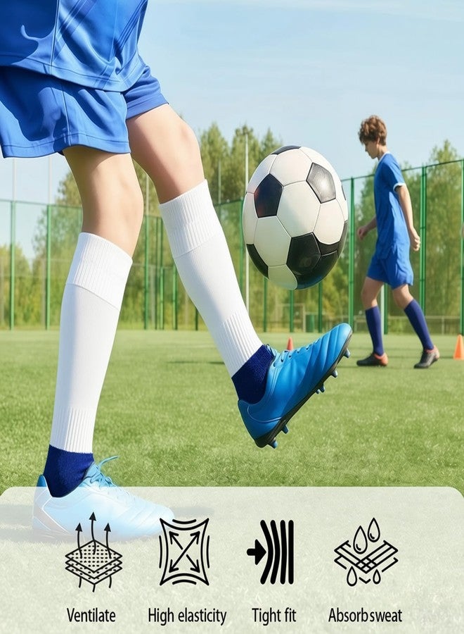 VILPKWMP 2 Pairs Pre Cut Soccer Socks, Soccer Sock Sleeves and Shin Guard Sleeves for Youth Men and Women, Breathable Stretch Calf Support, Secure Fit Leg Covers for Training Practice and Matches - Image 5