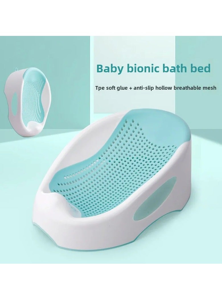 Baby shower bath frame can sit and lie down bath tub, baby bionic Non-Slip bath bed bath mat - Image 3