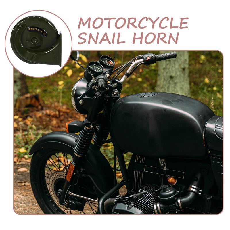 Motorcycle Waterproof Snail Horn 12V Ultra Loud Replacement for Motorbikes Scooters - Image 4