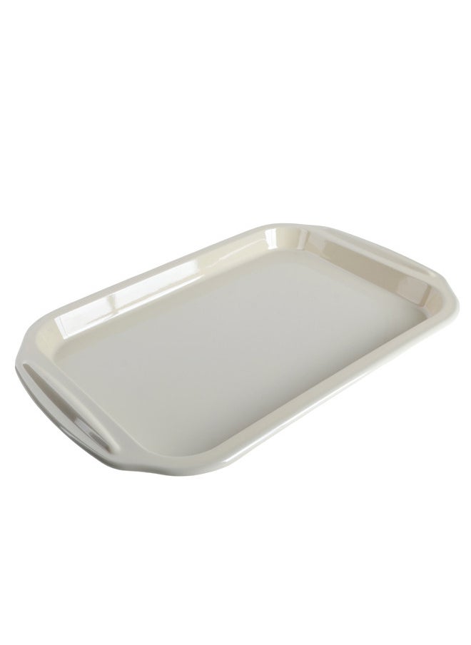 Trust 3-Piece Melamine Serving Tray Set Small Size 38CM, Medium Size 45CM & Large Size 50CM Beige  - Image 2