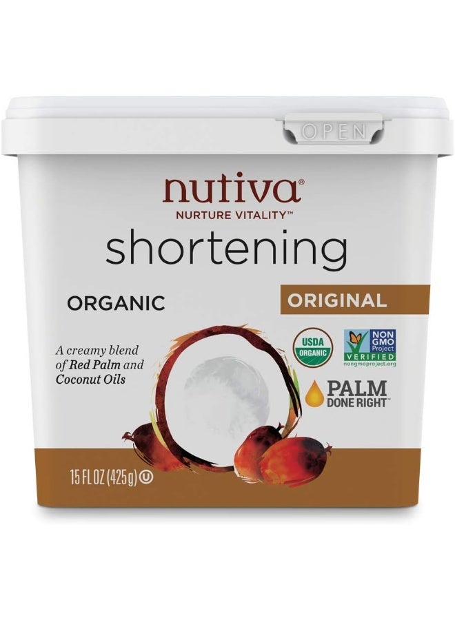 نوتيفا عضوي معتمد من وزارة الزراعة الأمريكية، معرض غير معدّل وراثيًا للحياة، زيت النخيل الأحمر وجوز الهند (15 أونصة) - Image 1