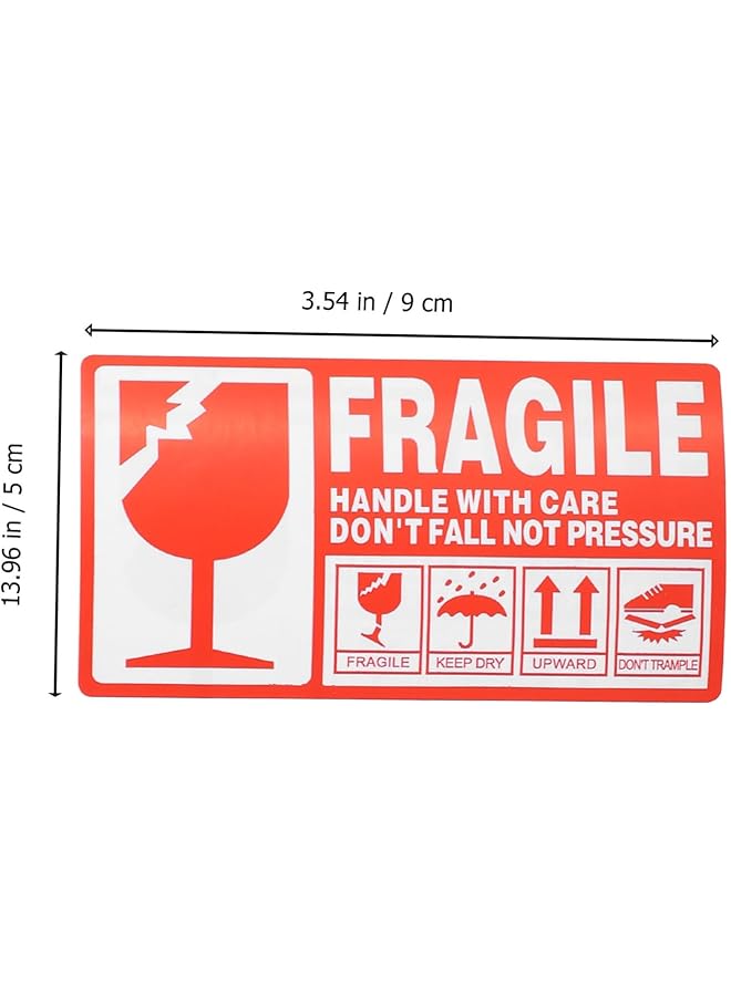 erorex 1 Roll Shipping Warning Labels Tag Handle With Care Sticker Fragile Warning Sticker Packing Warning Sticker Shipping Label Fragile Label Seal Wrapping Paper Copper Plate Stickers - Image 4