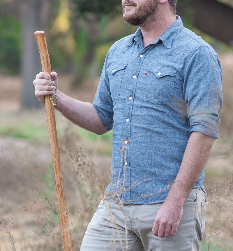 SE Survivor Series Heavy Duty Wooden WalkingHiking Stick 60  WS63260 - Image 2