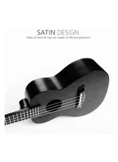 Megarya Ukulele Beginner21 Inches Concert Ukulele Hawaii Kids Guitar With Gig Bag For Kids Students Beginners Music Instrument.-Black  - Image 4