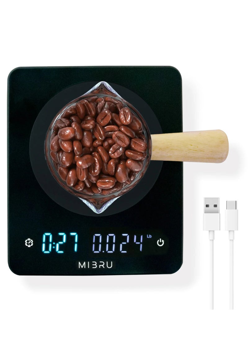 MIBRU V60 Pour Over Premium Drip Coffee Maker Kit, 11-piece Drip Coffee Maker with Coffee Bag Gray, Specialty Coffee Bag (Pink), Coffee Bean Grinder, Coffee Bean Spray Bottle, Coffee Spoon, 01 Paper Coffee Filter, 01 Coffee Dripper, 350ml Mini Coffee Sharing Pot, Slim Neck Manual Coffee Pot, Restrictor Spout for Drip Coffee Pot, Professional Coffee Scale, Coffee Towel, Cortado Cup, Specialty Coffee Kit, Specialty Coffee Tools, Coffee Machine, Coffee Cup, Coffee Cleaning Kit, Pour-Over Coffee Maker Accessories  - Image 4