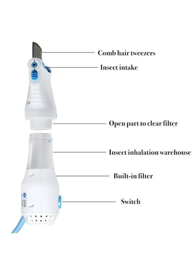 Generic - Electric Lice Comb with Vacuum – Chemical-Free Head Lice Treatment, Pet Filter, Electric Capture Lice Comb for Safe, Effective Lice Removal, Ideal for Kids & Adults - Image 1