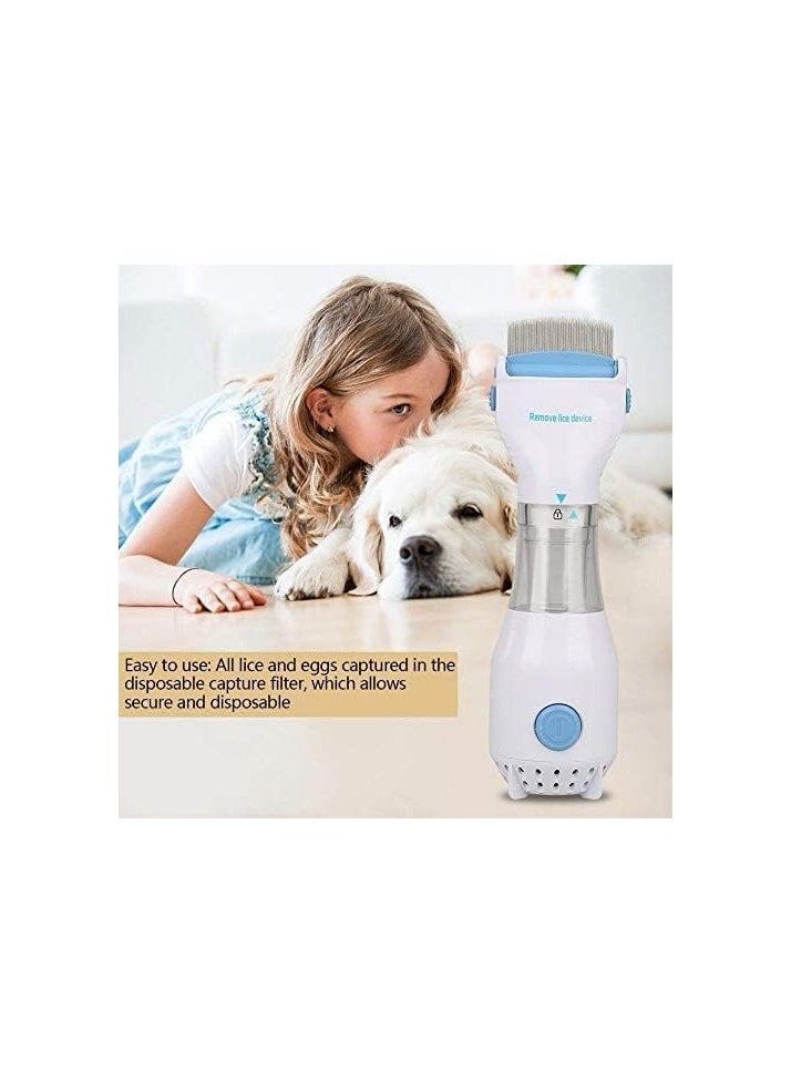 Generic - Electric Lice Comb with Vacuum – Chemical-Free Head Lice Treatment, Pet Filter, Electric Capture Lice Comb for Safe, Effective Lice Removal, Ideal for Kids & Adults - Image 1