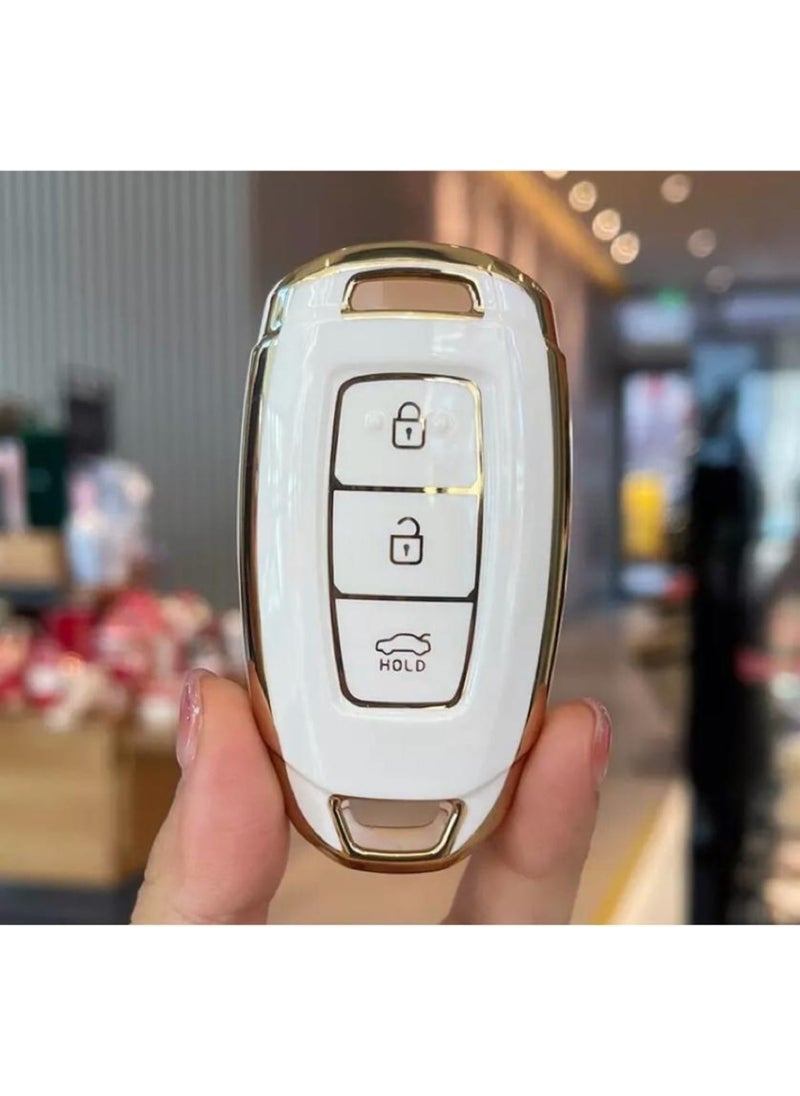 EC Shop Şenyıldız Aksesuar Hyundai I30 IX25 IX35 Kona Elantra Accent Santa Fe Key Protection Case  - Image 1