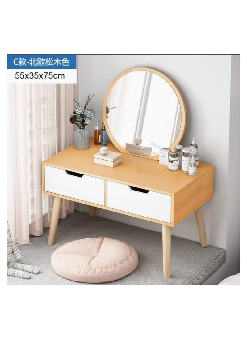 Mirrored Dresser Makeup Vanity Table with Mirror Set  - Image 3