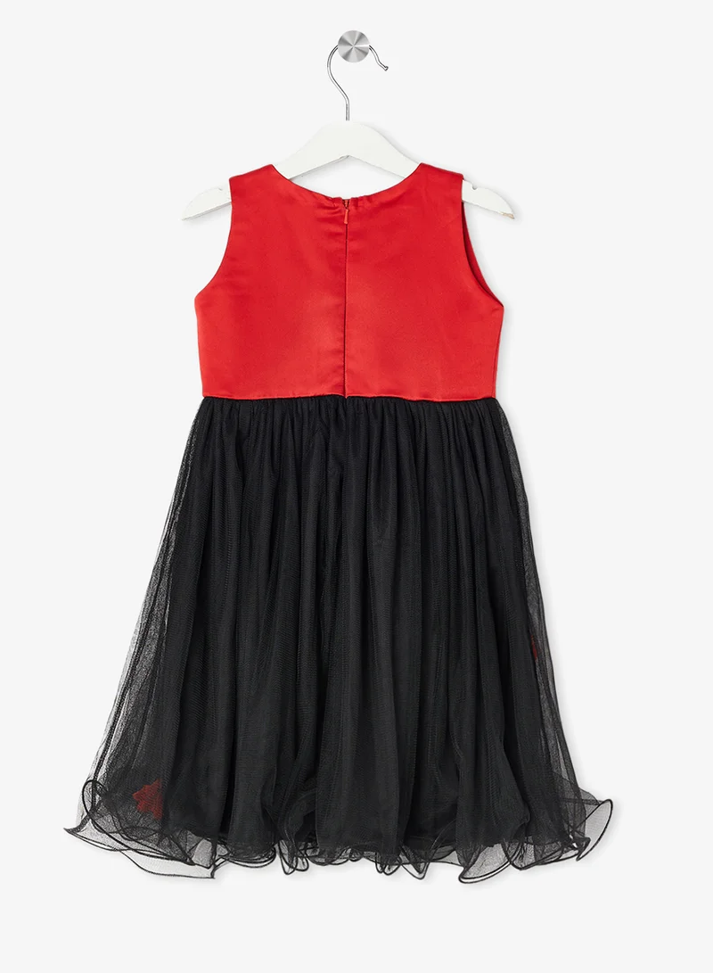 Little Golden Apple Floral Tulle Dress