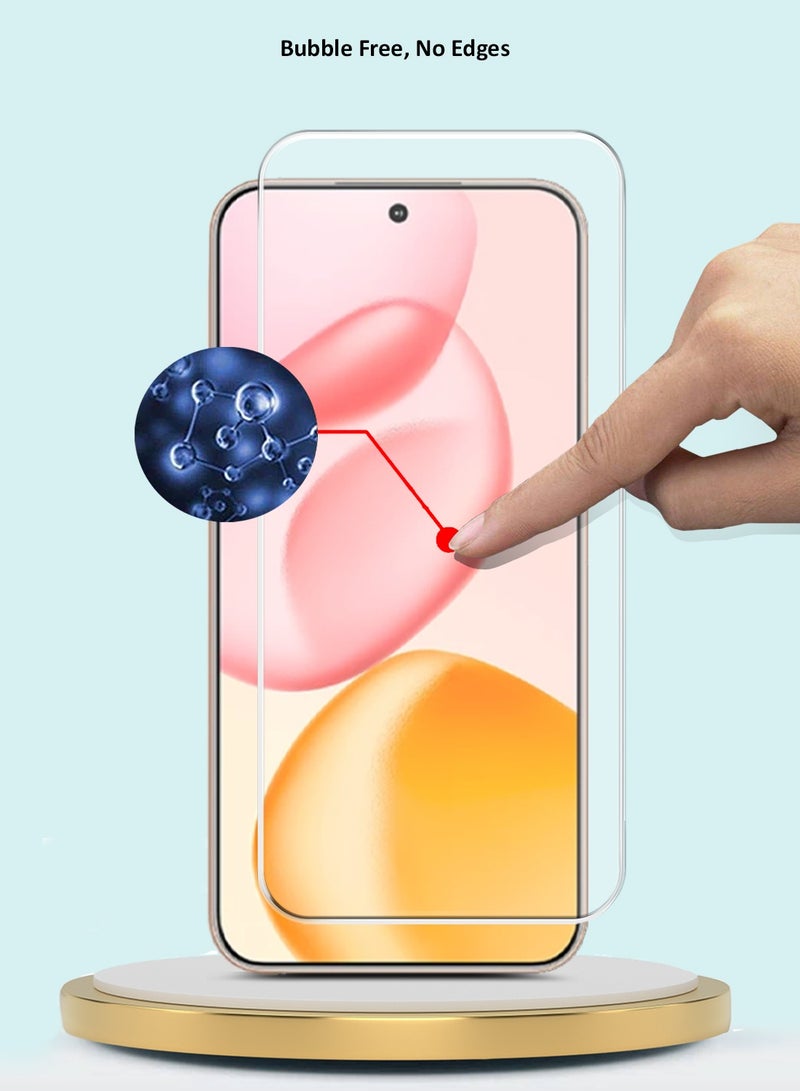 جيماكس حماية شاشة من الزجاج المقسى بحواف منحنية 9H 2.5D من سلسلة Honor 400 5G 2025 GMAX Premium - شفاف - Image 4