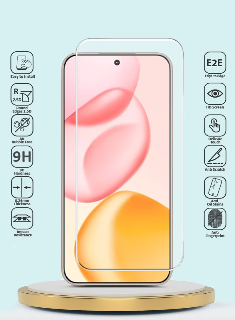 جيماكس حماية شاشة من الزجاج المقسى بحواف منحنية 9H 2.5D من سلسلة Honor 400 5G 2025 GMAX Premium - شفاف - Image 2